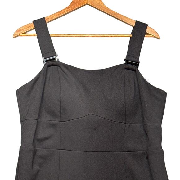 Melissa McCarthy Seven7 Black Convertible Sleeveless Fitted Dress Women 1X - Picture 2 of 8